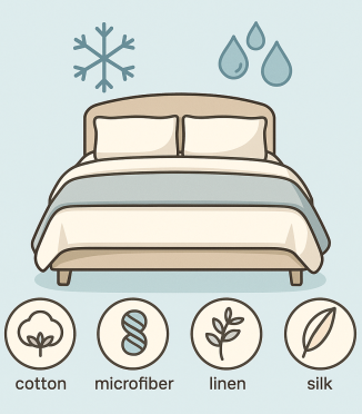 How to choose bedding to combat nighttime sweating