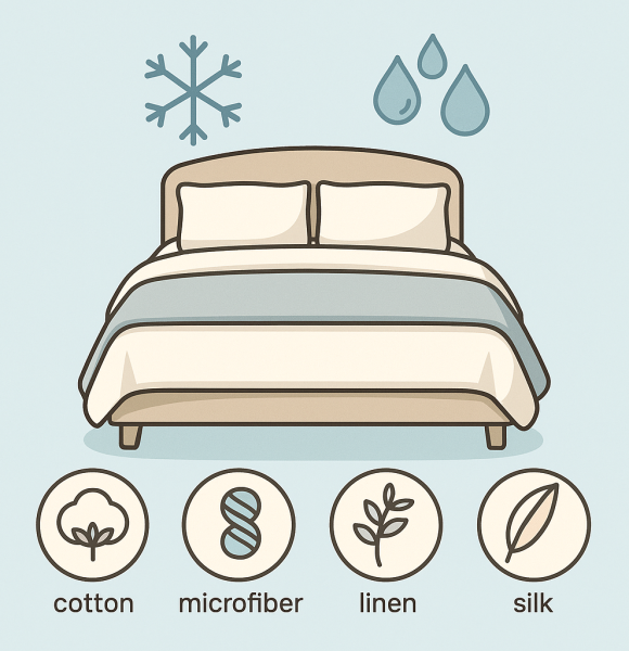 How to choose bedding to combat nighttime sweating