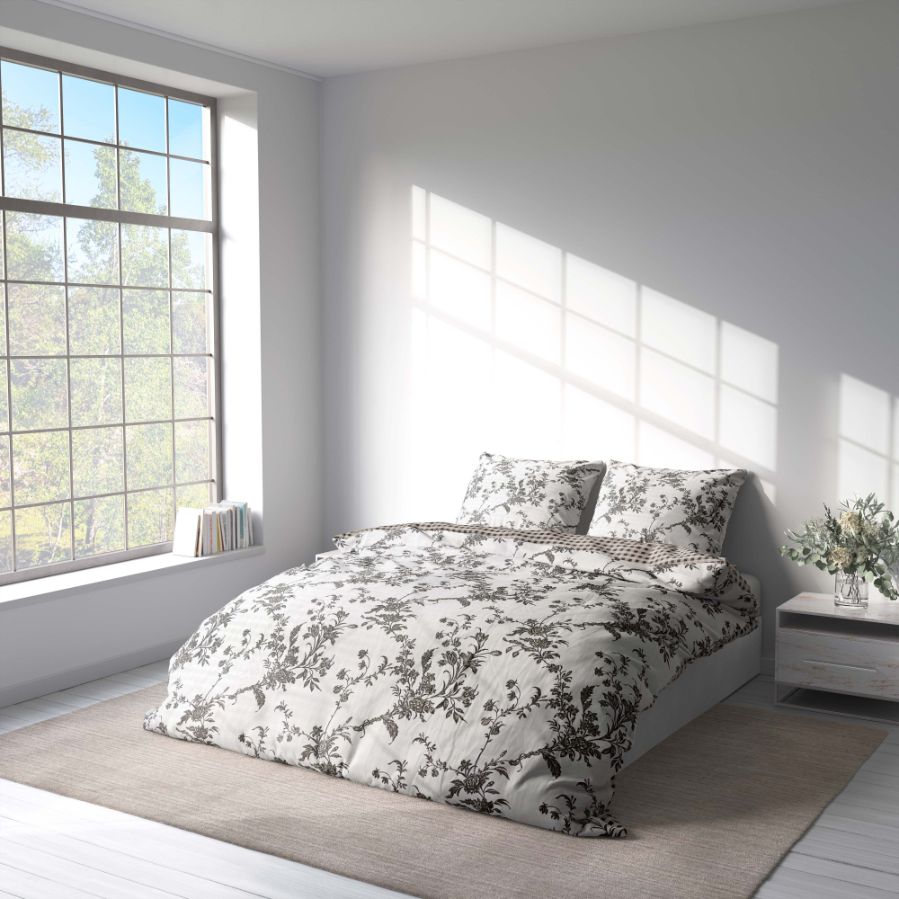 Bedding Set „Vito“. Bedding sets with plants, 200x220 cm