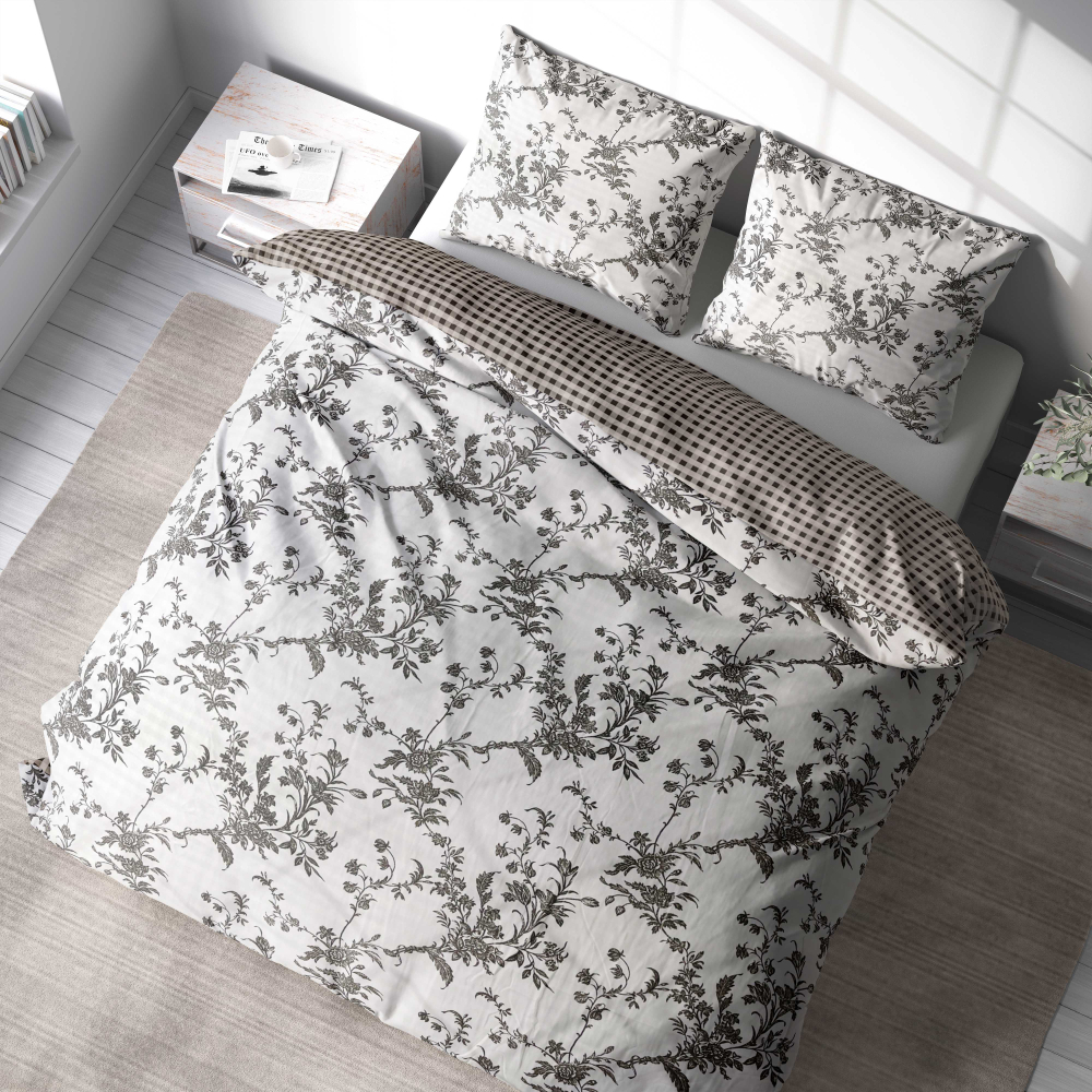 Bedding Set „Vito“. Bedding sets with plants, 200x220 cm