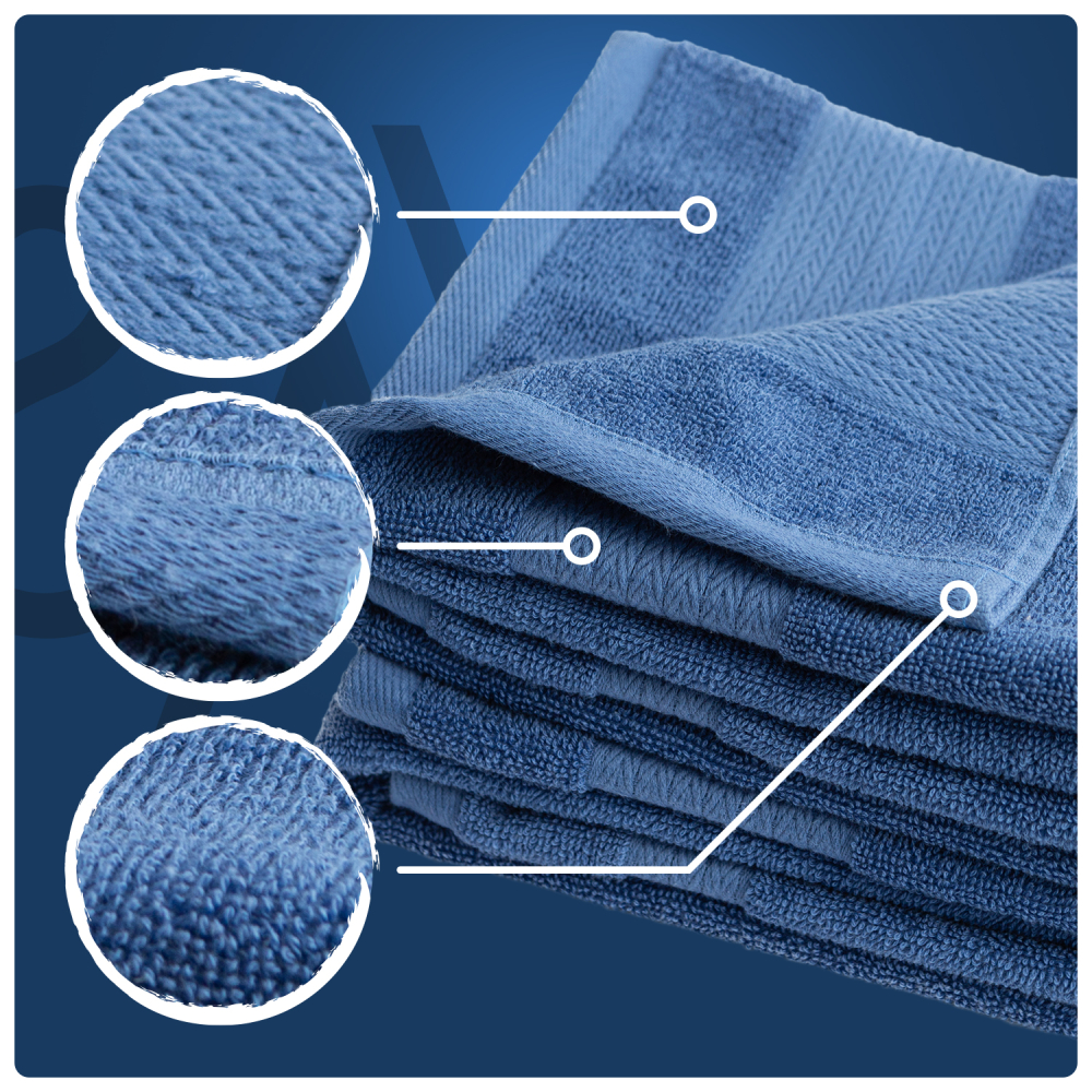 Bath towel “Dark Blue”, 70x140 cm