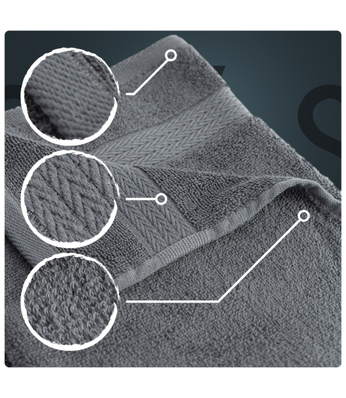 Bath towel “Grey”