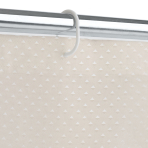 Shower curtain “White triangles”, 180x180 cm . Simple and versatile curtain for everyday use