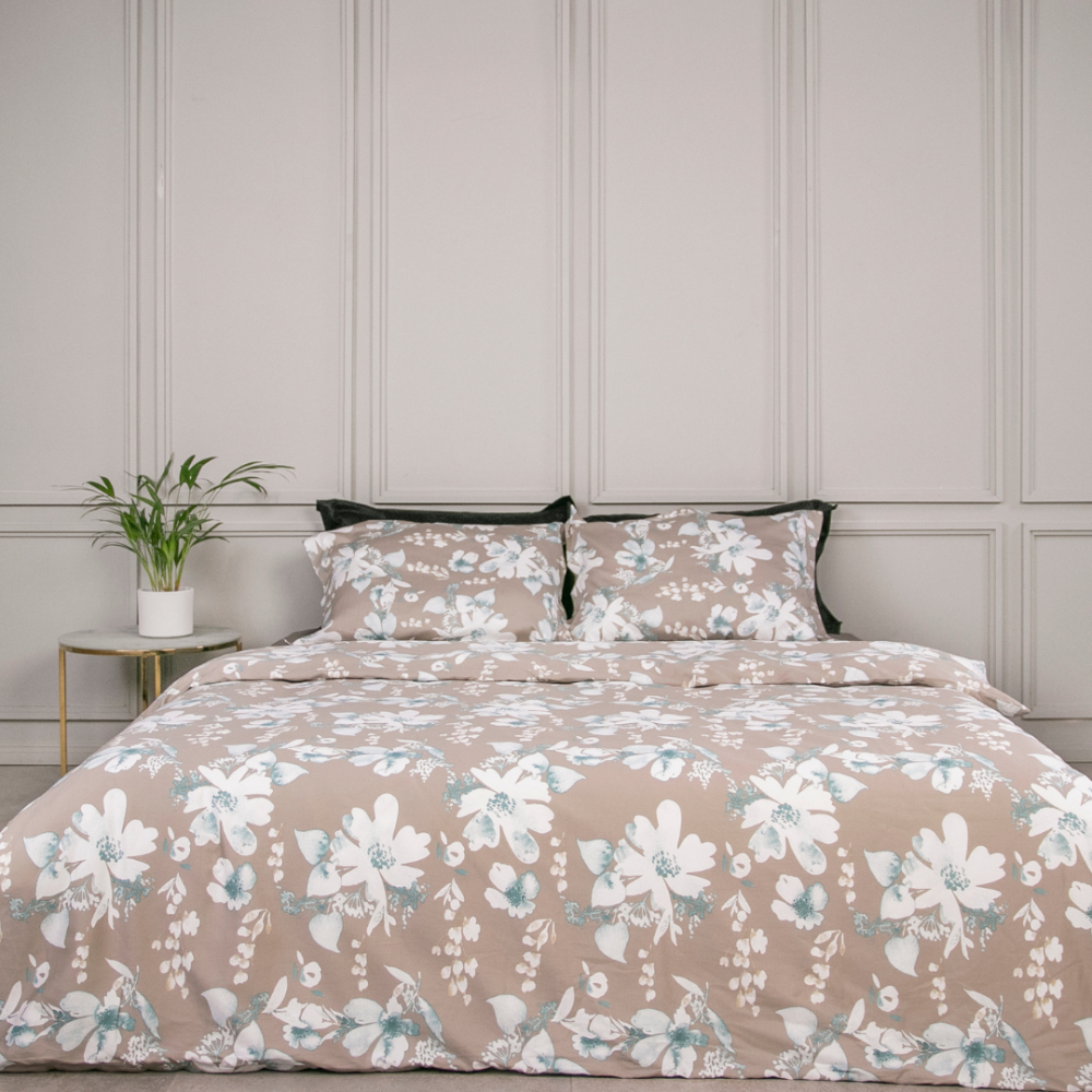 Premium Sateen Bedding Set „Emory“. Patterned bedding sets, 140x200 cm, 150x200 cm, 160x200 cm, 180x200 cm, 200x200 cm, 200x220 cm, 220x240 cm