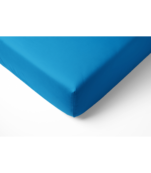 Satin fitted sheet "Turquoise". Fittedsheets
