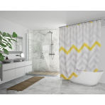 Shower curtain “Zig”, 180x180 cm 
