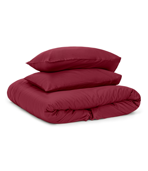 Premium Sateen Bedding Set „Maroon“. Satin bedding sets