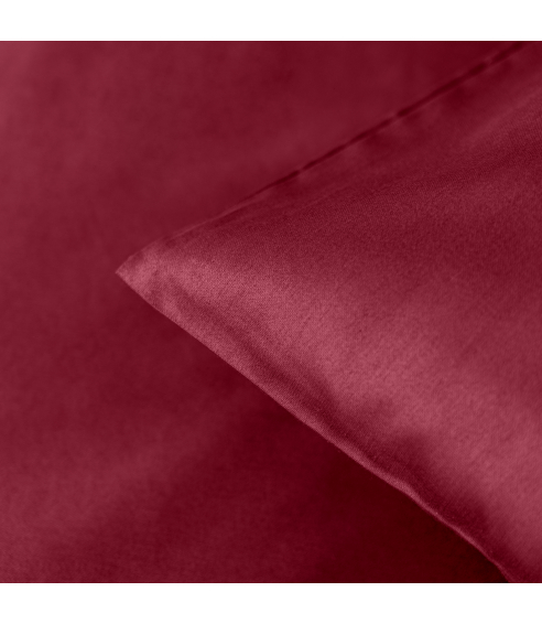 Premium Sateen Bedding Set „Maroon“. Satin bedding sets