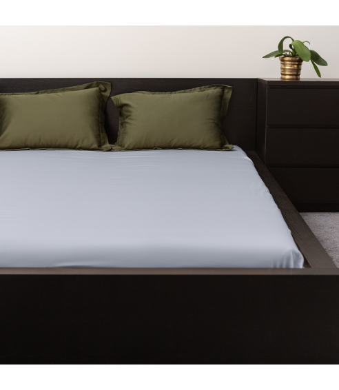 Satin Bed Sheet „Classic grey“. Flat sheets