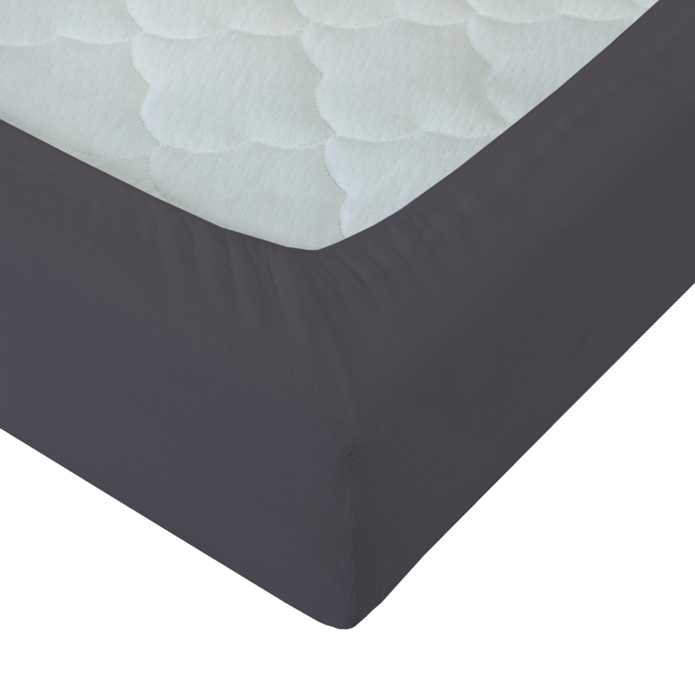 Cotton Fitted Sheet "Dark purple", 140x200 cm, 160x200 cm, 180x200 cm