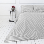 Bedding Set „Grey stripe“. Patterned bedding sets, 140x200 cm, 200x200 cm