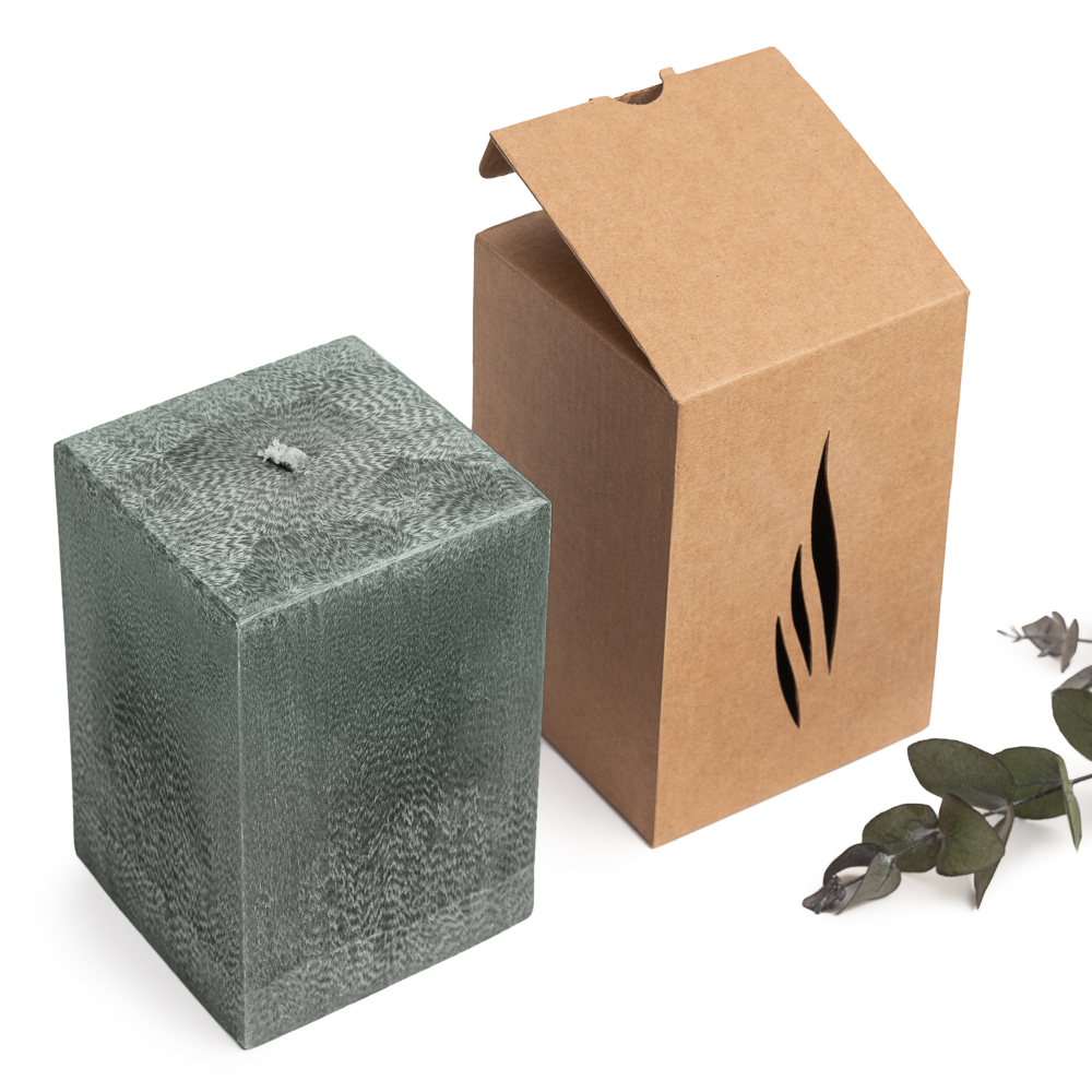 Handmade candle “Emerald”, 1 piece.