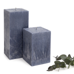 Handmade square candle “Yale”, 1 piece.