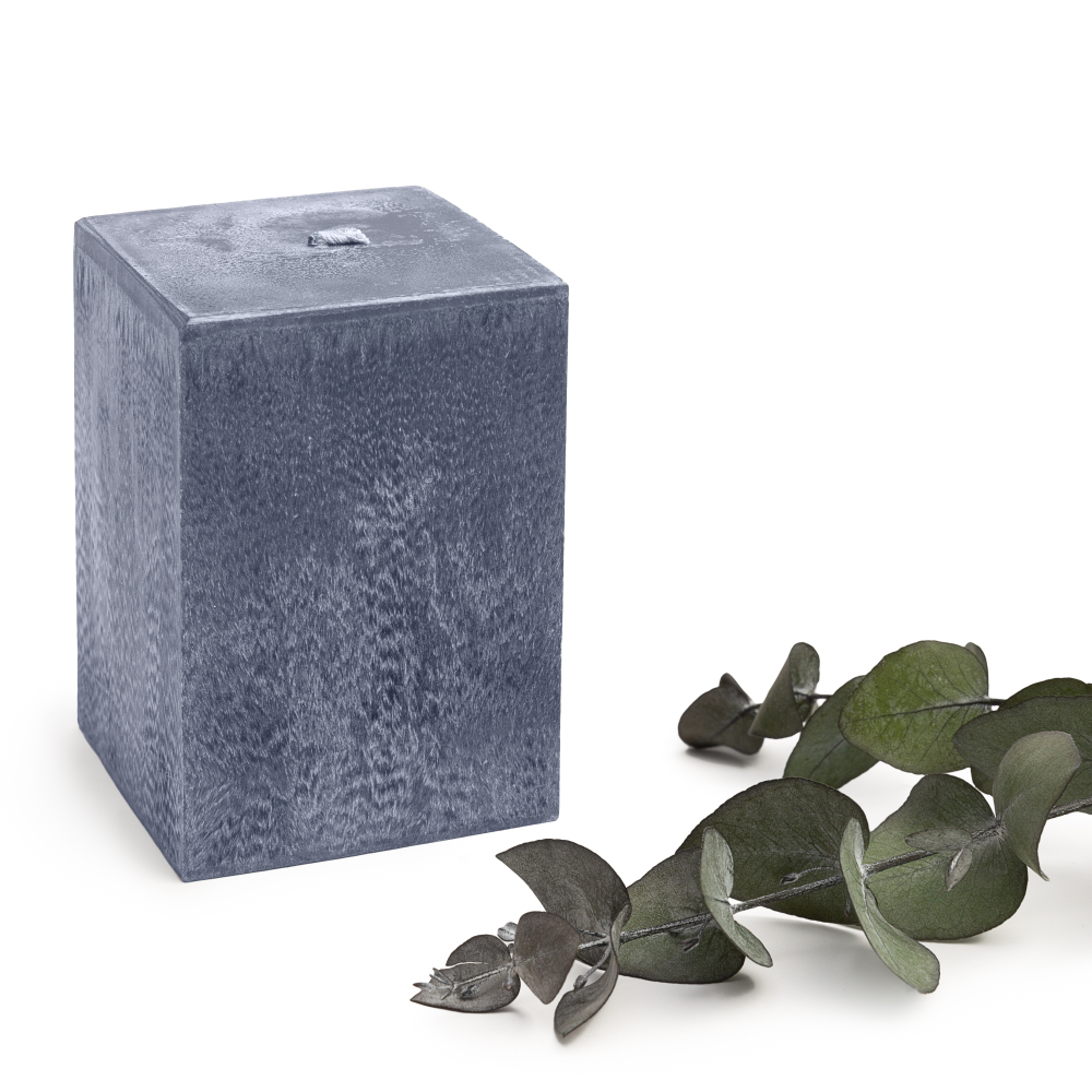 Handmade square candle “Yale”, 1 piece.