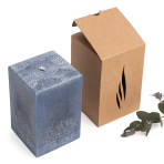 Handmade square candle “Yale”, 1 piece.