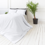 Bedding Set „White Cotton“. Bedding sets 155x200, 140x200 cm, 150x200 cm, 160x200 cm, 180x200 cm, 200x200 cm, 200x220 cm, 220x240 cm