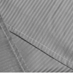 Premium Sateen Bedding Set „Grey stripe 3 mm“. Satin bedding sets, 200x220 cm