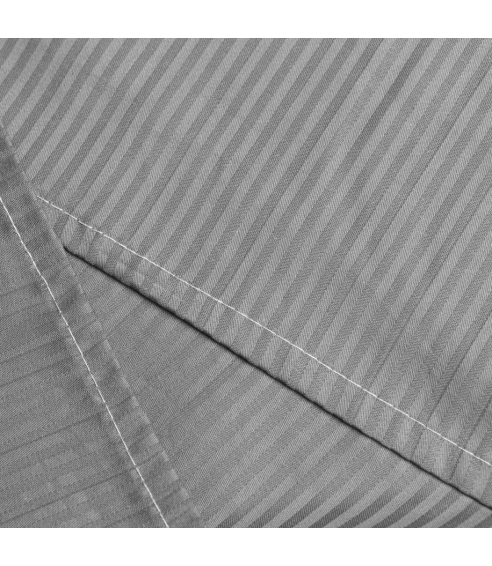Premium Sateen Bedding Set „Grey stripe 3 mm“. Satin bedding sets