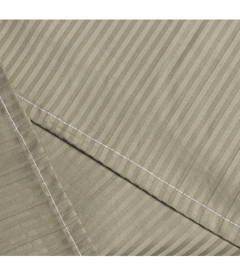 Premium Sateen Bedding Set „Brown stripe 3 mm“. Satin bedding sets