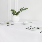 Tablecloth „White square“. Cotton tablecloths, 140x240cm, 140x300 cm