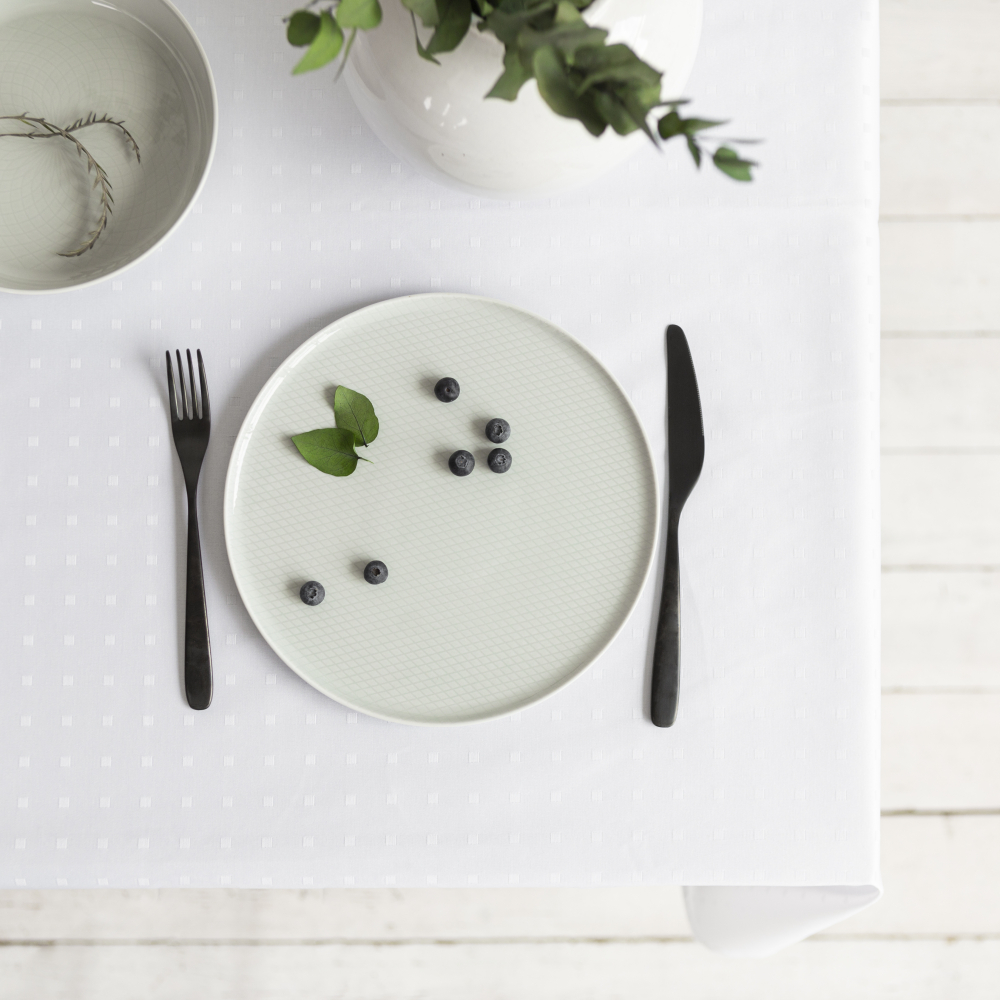 Tablecloth „White square“. Cotton tablecloths, 140x240cm, 140x300 cm