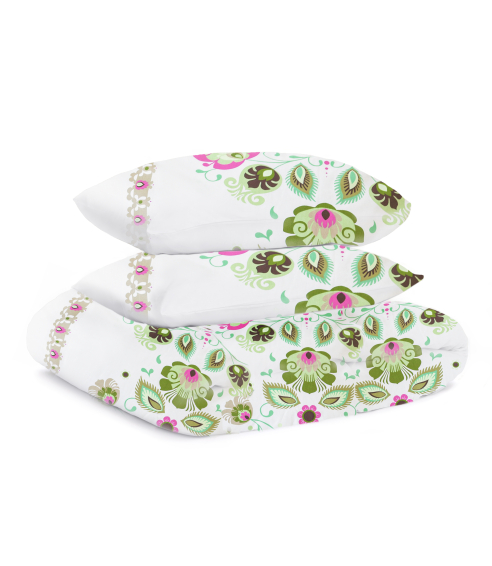 Bedding Set „Red folk“. Cotton bedding sets