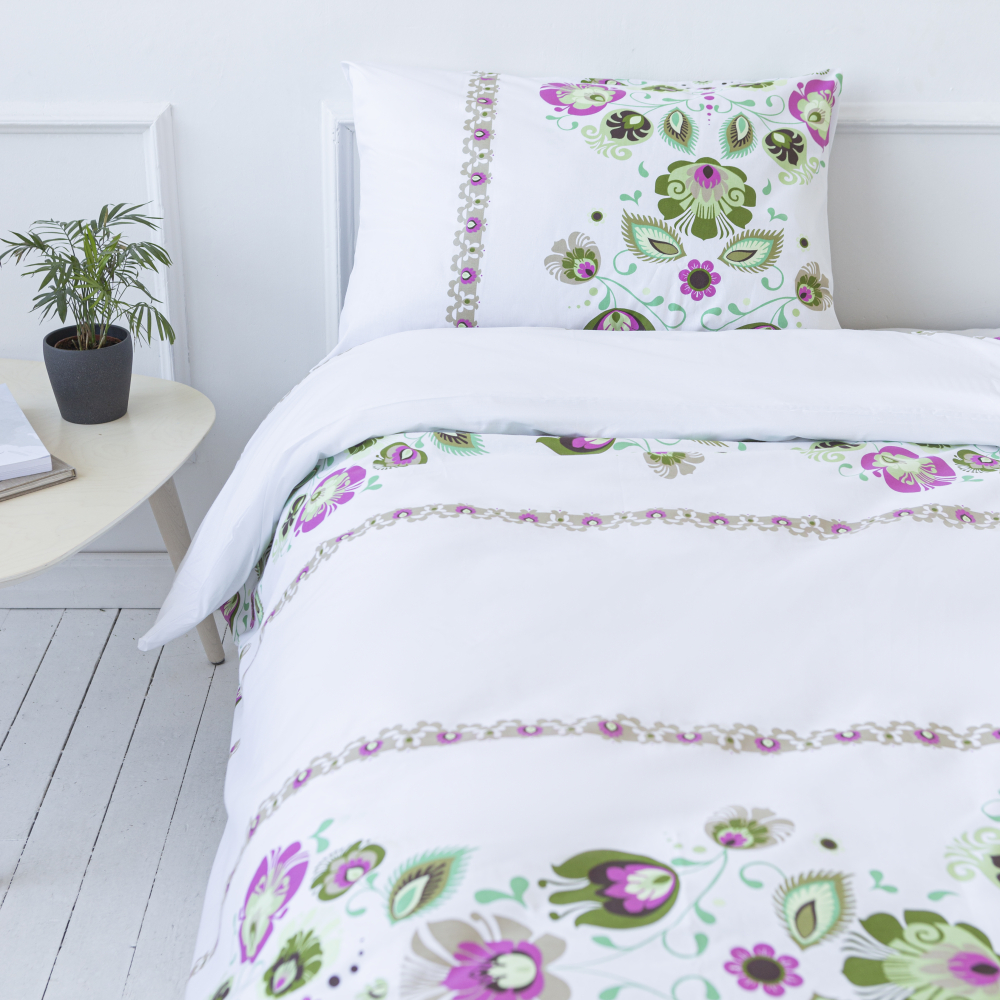 Bedding Set „Red folk“. Bedding sets 135x200, 140x200 cm, 200x200 cm, 200x220 cm