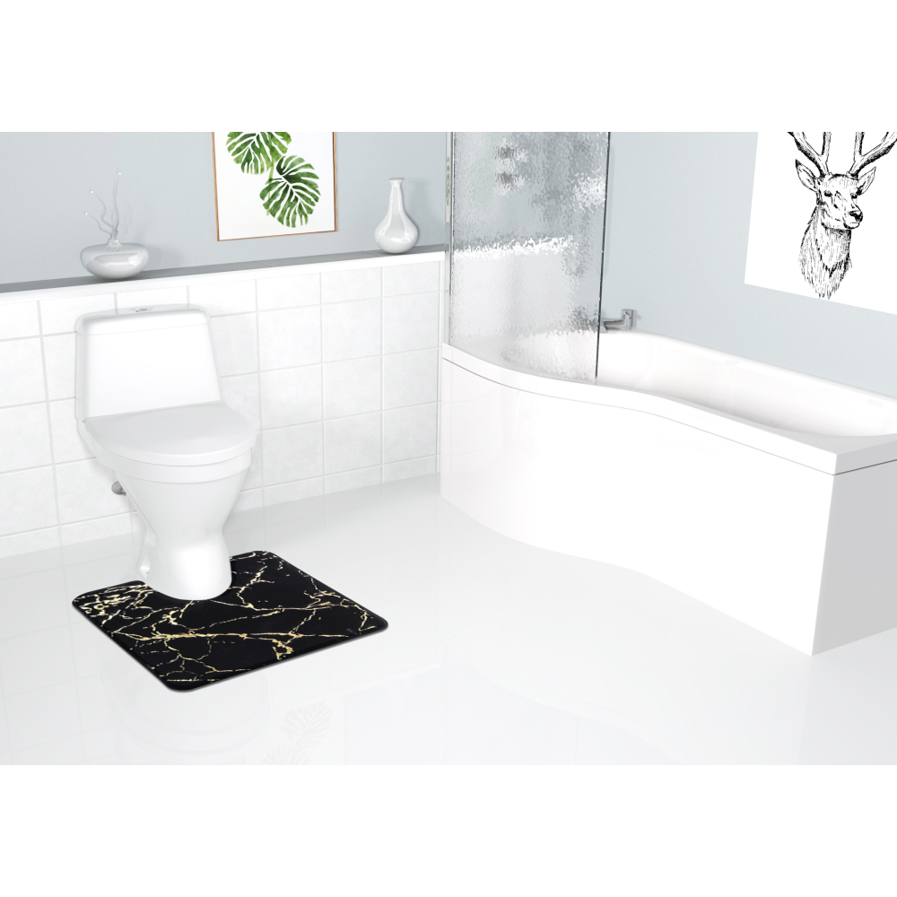 Toilet mat “Ink”, 60x50 cm