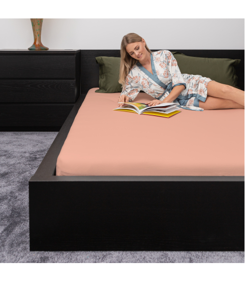 Satin Fitted Sheet „Carnation“