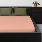 Satin Fitted Sheet „Carnation“, 160x200 cm, 180x200 cm