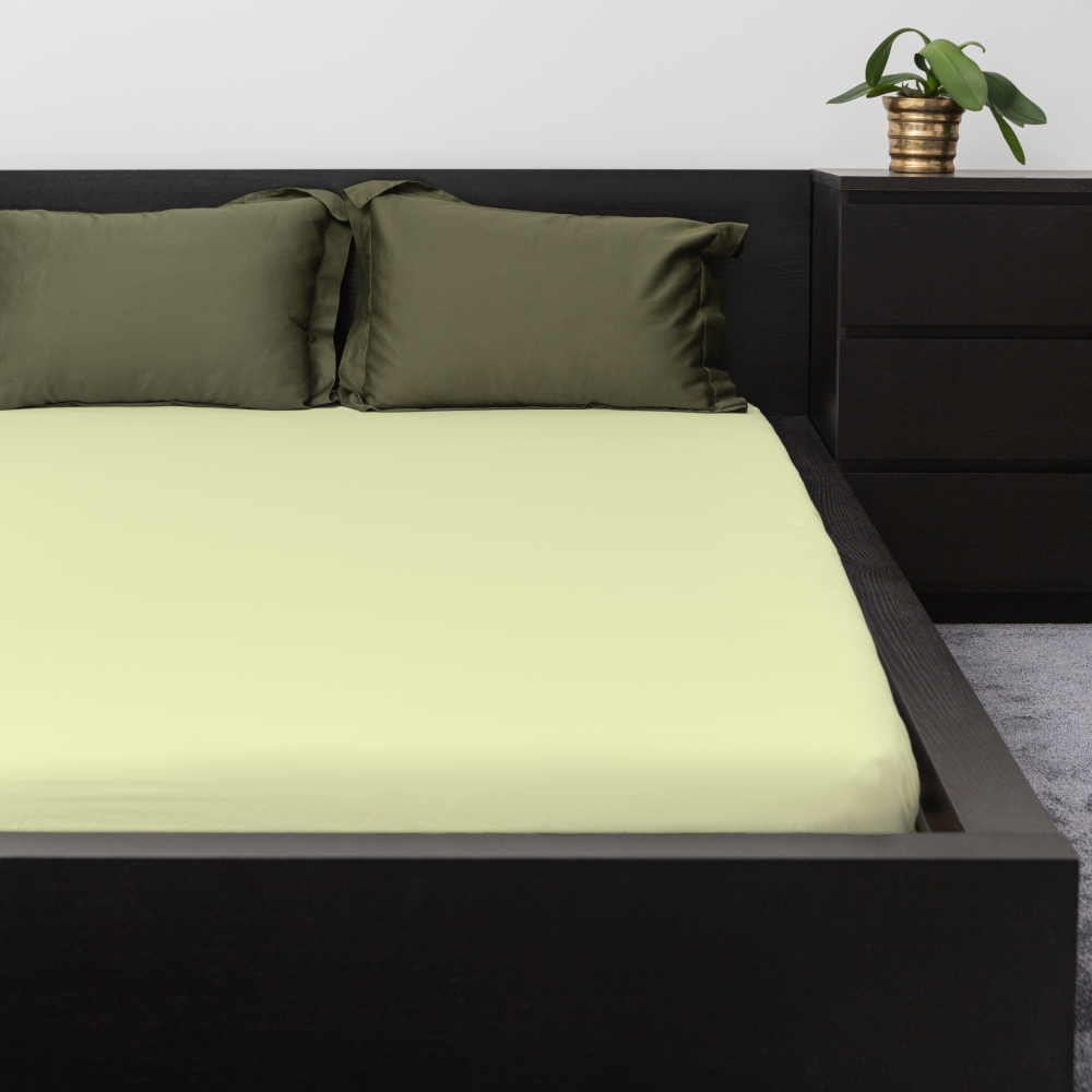 Cotton Fitted Sheet „Salad“, 160x200 cm, 180x200 cm