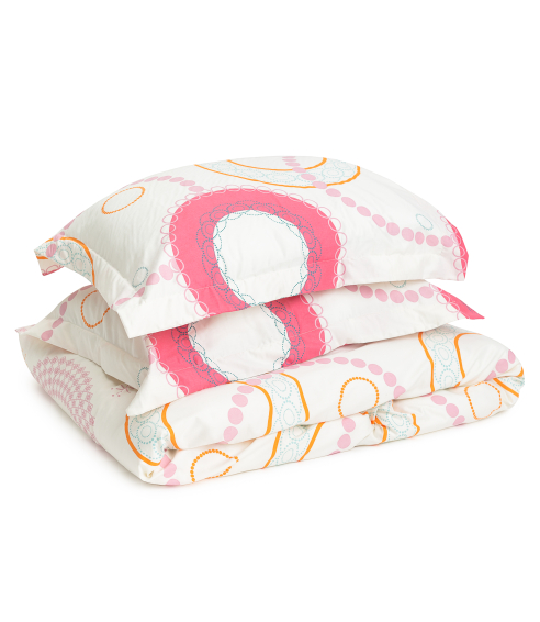 Premium Sateen Bedding Set „Circles“. Satin bedding sets