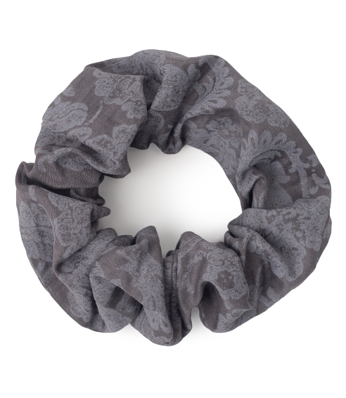 Satin hair scrunchies “Cacao light”. Hair scrunchies