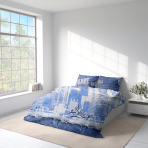 Bedding Set „Skate”. Blue bedding sets, 140x200 cm