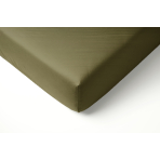 Satin Bed Sheet „Moss green“, 180x220 cm