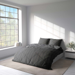 Seersucker bedding set „Jet“. Microfiber bedding sets, 200x200 cm, 200x220 cm