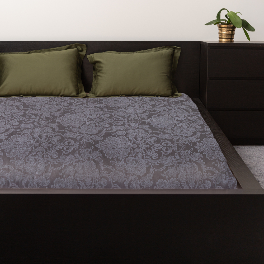 Satin Bed Sheet „Cacao light“, 150x220 cm, 180x220 cm, 200x220 cm, 220x240 cm