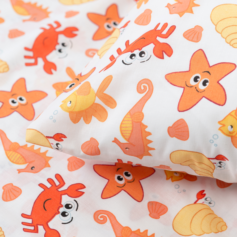 Children’s Bedding Set „Sea world”. Kids bedding, 100x140 cm