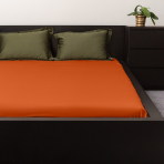 Satin Fitted Sheet "Yam", 80x200 cm, 90x200 cm, 120x200 cm, 140x200 cm, 160x200 cm, 180x200 cm