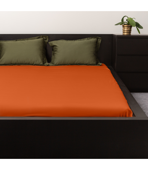 Satin Fitted Sheet "Yam". Fittedsheets