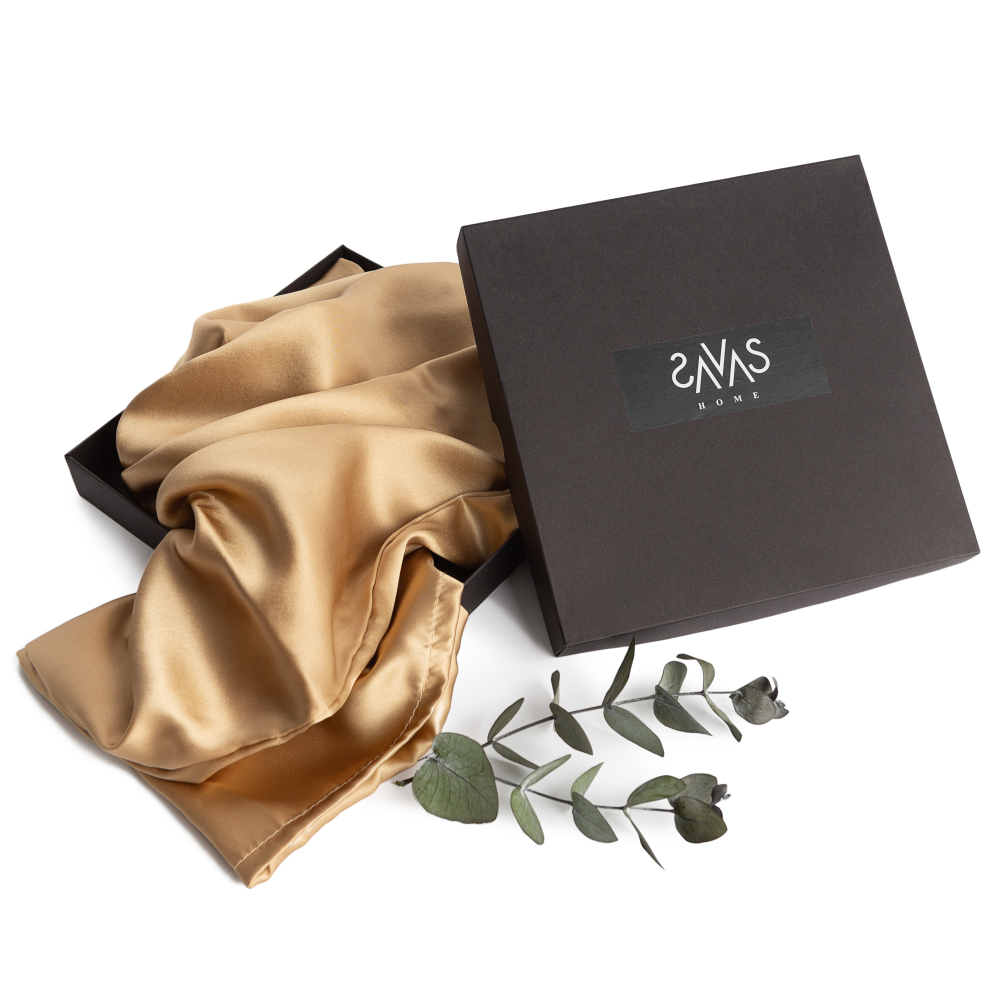 Silk Pillowcase „Sandstone“. Pillowcases 50x60. Comfortable and stylish silk pillowcase in a neutral hue.