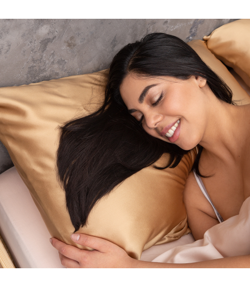 Silk Pillowcase „Sandstone“. Silk pillowcases