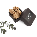 Silk hair scrunchies "Sandstone". Jewelry. Shiny silk hair scrunchie in light caramel color