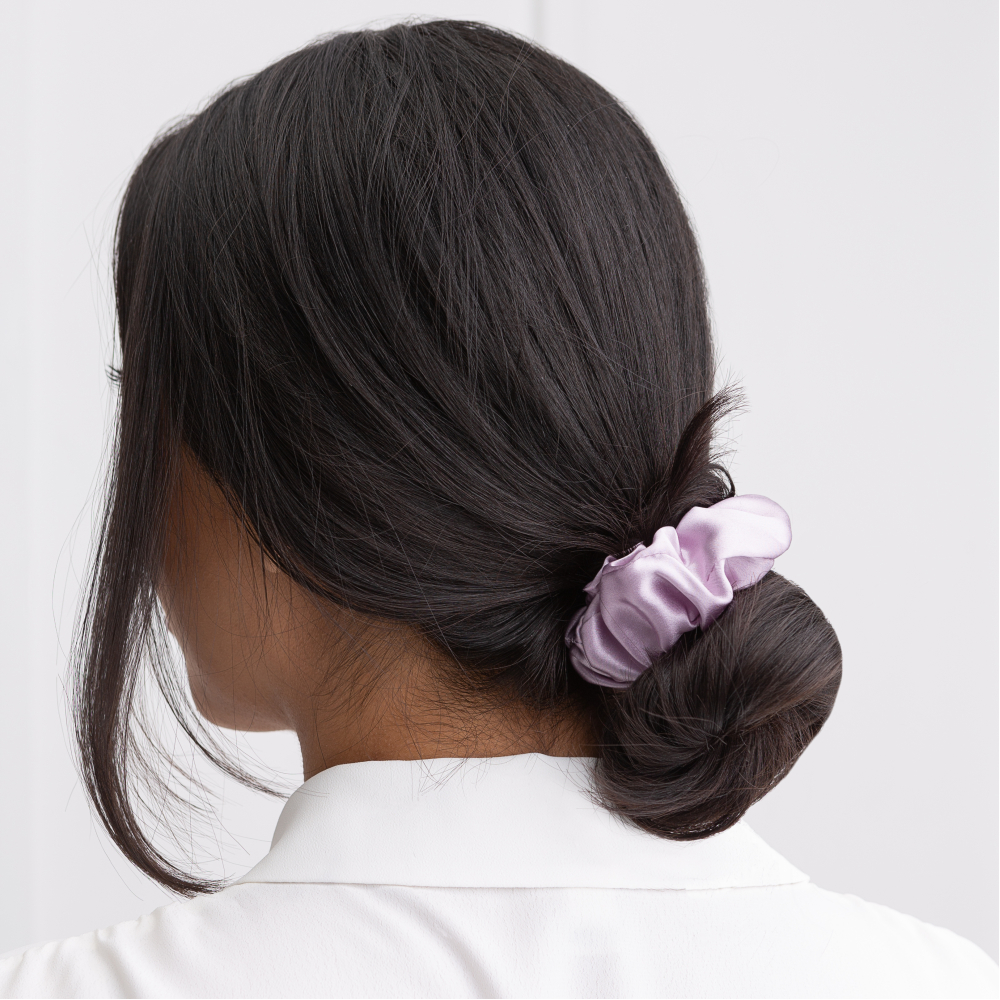 Silk hair scrunchies "Perfume". Jewelry. Pastel-colored silk scrunchie for daily wear.