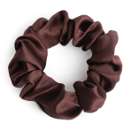 Silk hair scrunchies "Hickory". Jewelry. Dark brown silk scrunchie with elegant shine.