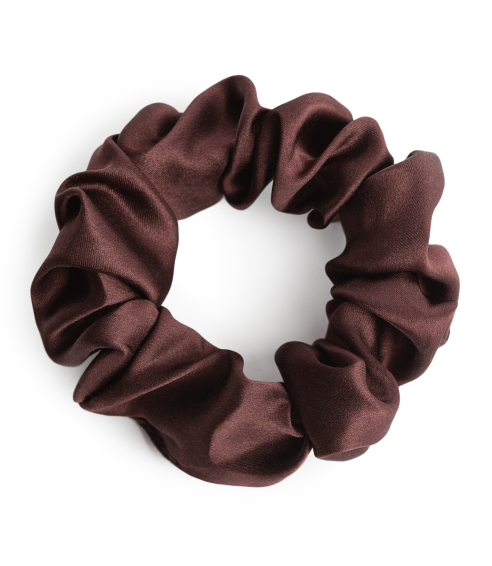 Silk hair scrunchies "Hickory". Hair scrunchies