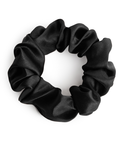 Silk hair scrunchies "Onyx". Hair scrunchies