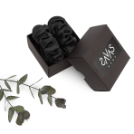 Silk hair scrunchies "Onyx". Jewelry. Gentle silk hair tie for daily use.