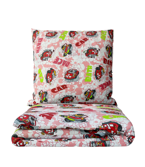 Children’s Bedding Set „Bath red”. Kids bedding