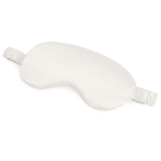 Silk Sleep Mask "Snow". Jewelry. White silk sleep mask